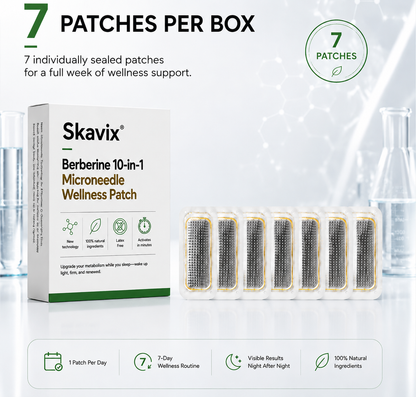 Skavix® Berberine 10-in-1 microneedle wellness patch