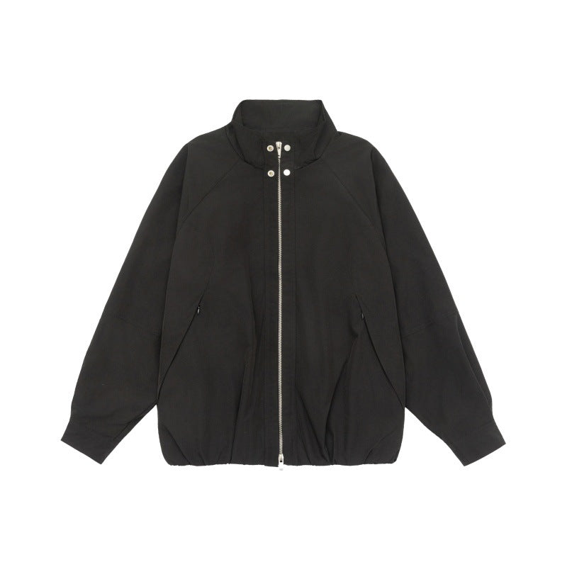 Solid Color Loose Unisex Jacket