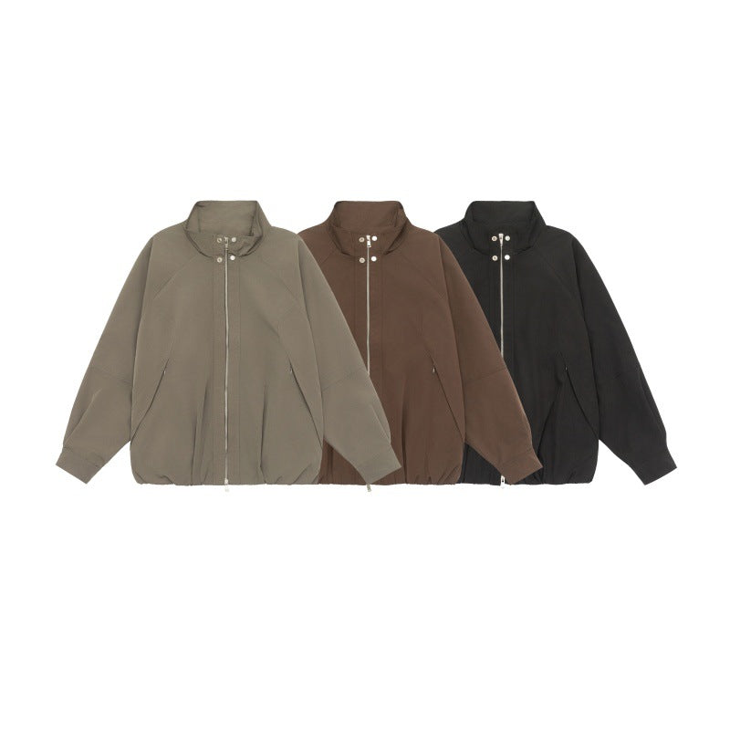 Solid Color Loose Unisex Jacket
