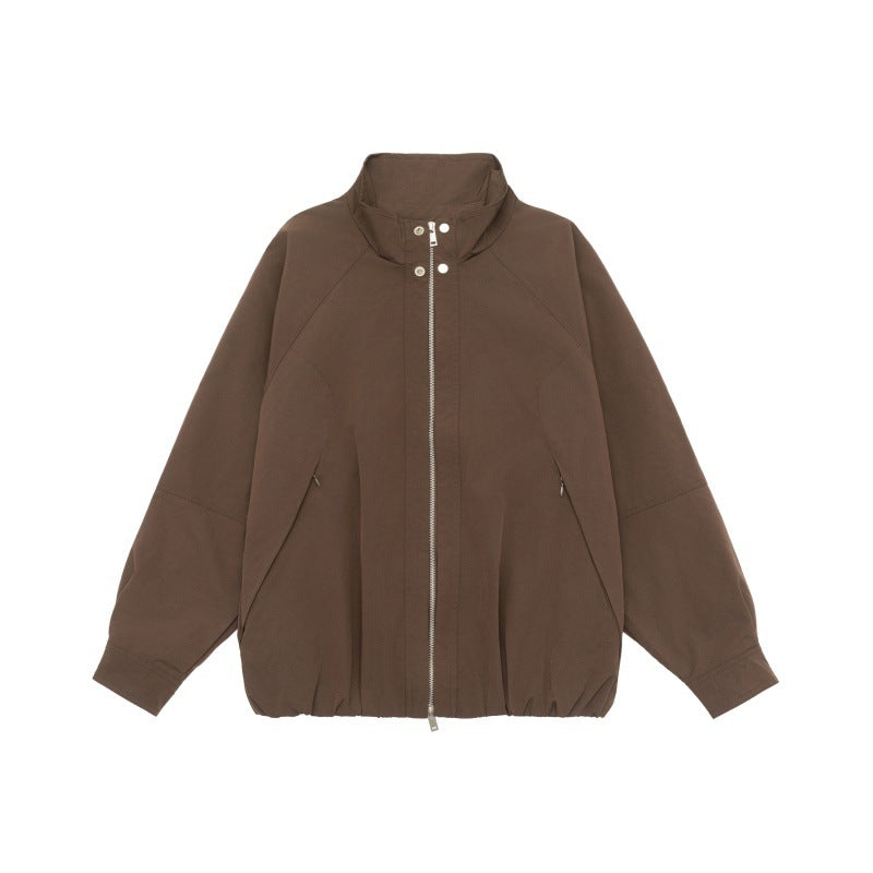 Solid Color Loose Unisex Jacket