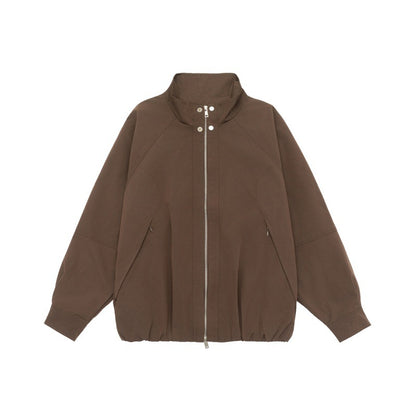 Solid Color Loose Unisex Jacket