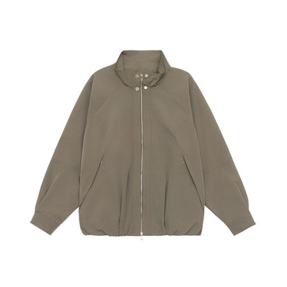Solid Color Loose Unisex Jacket