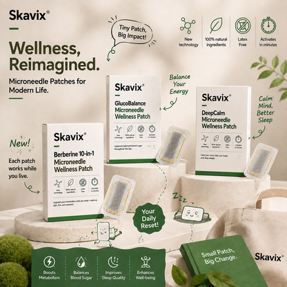 Skavix® Berberine 10-in-1 microneedle wellness patch